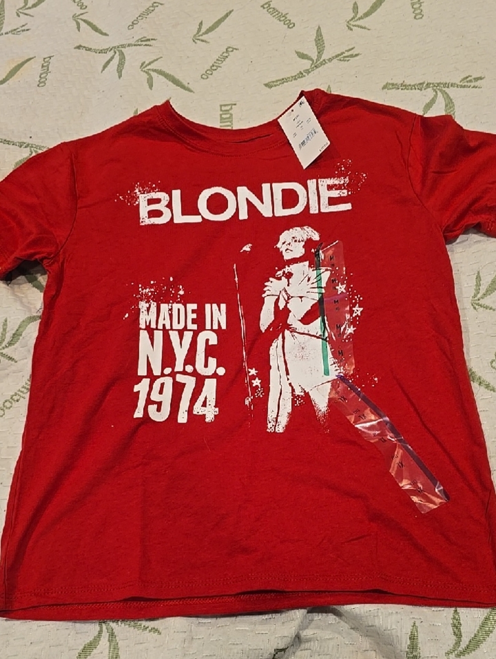 ❤️10/$10 New Kids Target Red Blondie "Made in N.Y.C. 1974" Graphic Tee